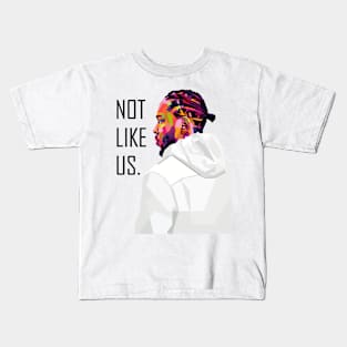 Kendrick Lamar Not Like Us WPAP Kids T-Shirt